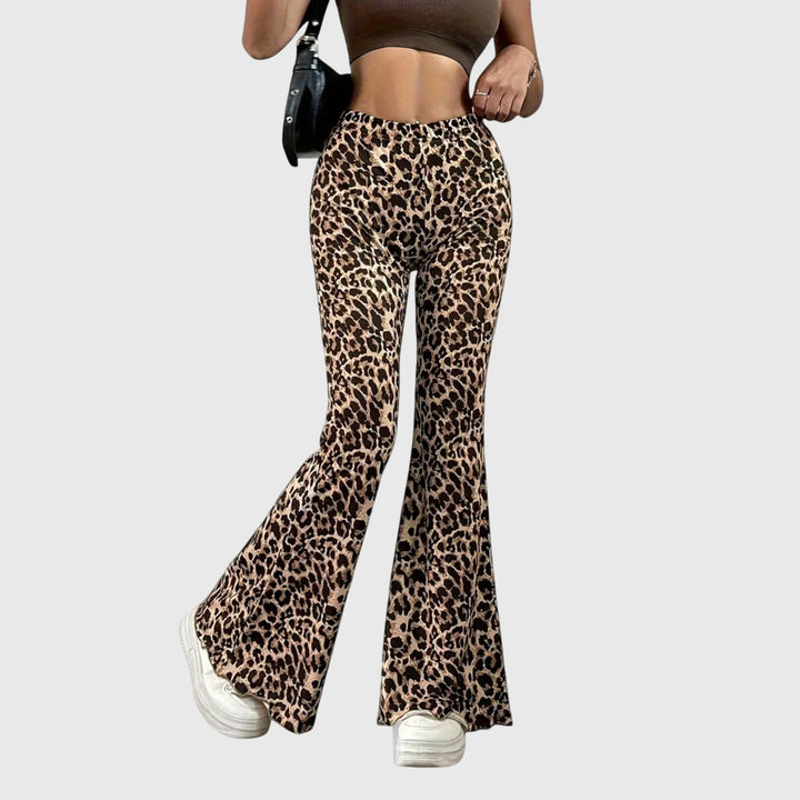 Leona | Leopard Bootcut Pants