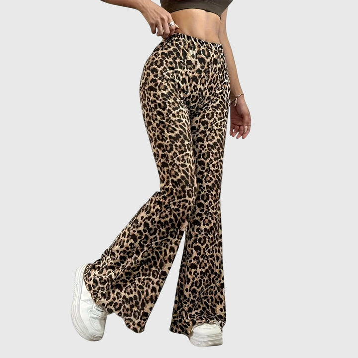Leona | Leopard Bootcut Pants